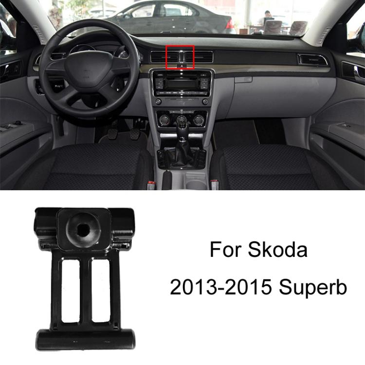 For Skoda Left Driving Car Special Mobile Phone Navigation Bracket Base, 13-15 Superb, 13-19 Octavia+Spaceback/Double Flash Outer Frame Arc Edge, 15-17 Fabia, 15-22 Octavia, 16-23 Superb, 17-21 Kodiaq/GT, 18-22 Koroc, 18-23 Kamiq