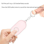 130dB IP44 Waterproof Rechargeable Anti - wolf Alarm Flashlight Intelligent Personal Alarm, English Packaging - Trustpick
