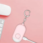 130dB IP44 Waterproof Rechargeable Anti - wolf Alarm Flashlight Intelligent Personal Alarm, English Packaging - Trustpick