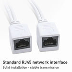 2 in 1 RJ45 POE Injector and Splitter Cable Set with 2.1x 5.5mm Female & Male DC Jack - Trustpick