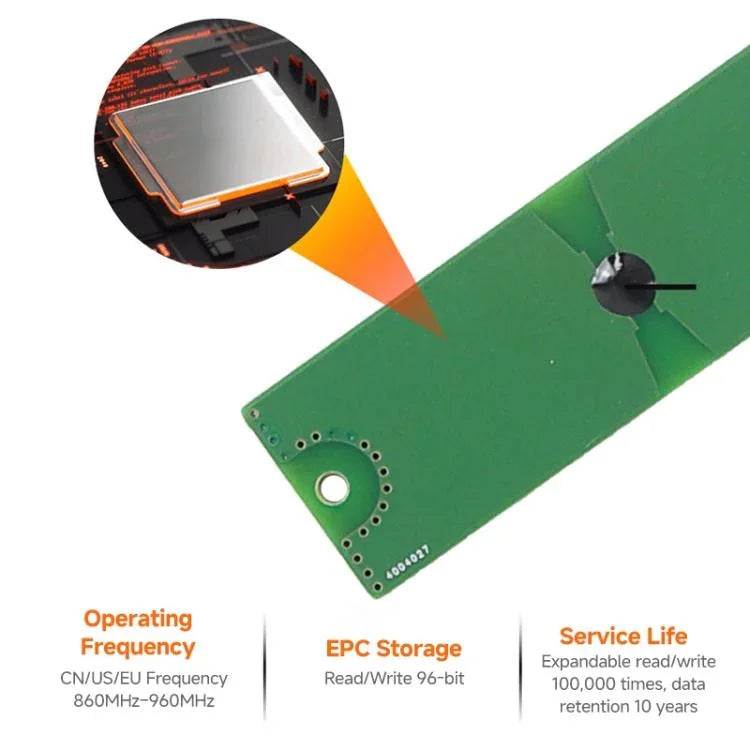 4 - Channel UHF RFID Reader Writer with Antenna, MODBUS Passive Temperature Sensor Reader for Electric Power Monitoring - Trustpick