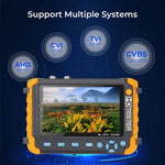 5800ACT - VH 5 Inch Large Screen Engineering Treasure Coaxial AHD / TVI / CVI 8MP Analog Video Surveillance Tester, US Plug - Trustpick