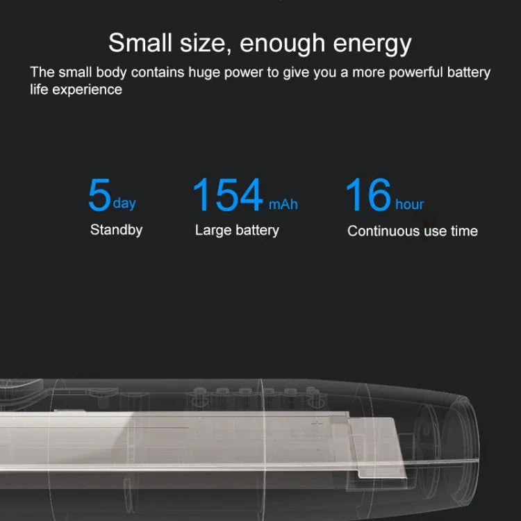 Wireless signal detection device with powerful battery 154mAh, 5 days standby, 16 hours continuous use time.