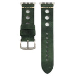 For Apple Watch Series 10 42mm / 9&8&7 41mm / SE 3&SE 2&6&SE&5&4 40mm / 3&2&1 38mm Retro Hole Genuine Leather Wrist Watch Band, For 38mm