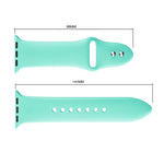 Double Rivets Silicone Watch Band for Apple Watch Series 3 & 2 & 1 42mm, Apple Watch 42mm