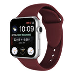Double Rivets Silicone Watch Band for Apple Watch Series 3 & 2 & 1 38mm, Apple Watch 38mm