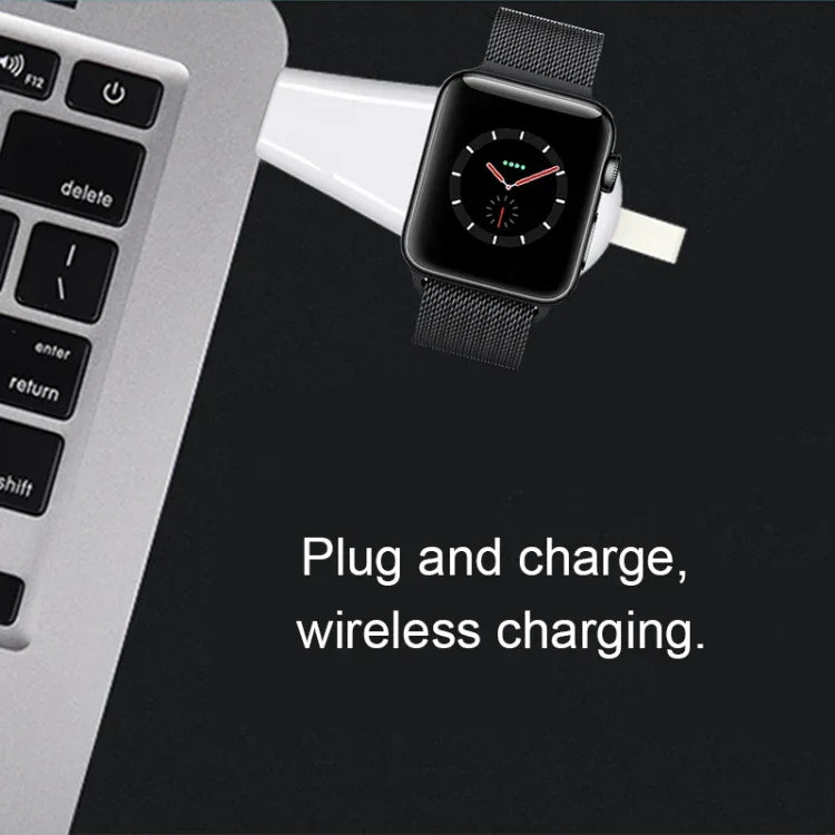 B2 Universal Portable Qi Standard Magnetic USB Wireless Charger for Apple Watch Series 4 & 3 & 2 & 1