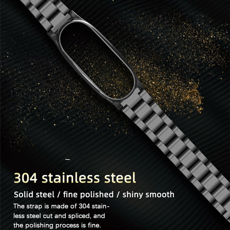Mijobs Stainless Steel Metal Watch Band for Xiaomi Mi Band 5 & 6