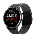 ZL02D 1.28 inch IP67 Waterproof Steel Band Smart Watch Support Heart Rate Monitoring, Steel Band (Blue), Steel Band (Black), Steel Band (Pink), Steel Band (Gold)