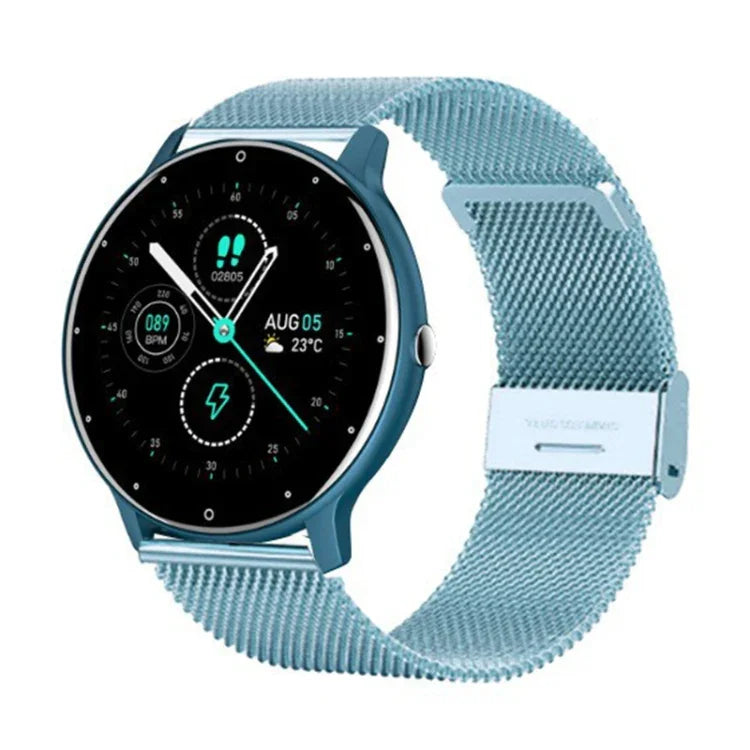 ZL02D 1.28 inch IP67 Waterproof Steel Band Smart Watch Support Heart Rate Monitoring, Steel Band (Blue), Steel Band (Black), Steel Band (Pink), Steel Band (Gold)