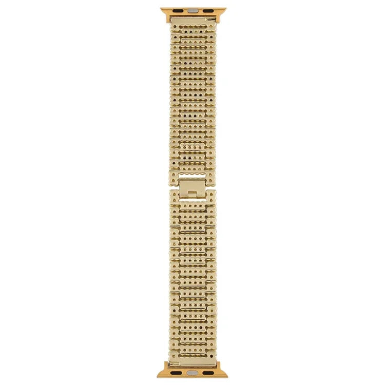 For Apple Watch Ultra 49mm&Watch Ultra 2 49mm / Series 10 46mm / 9&8&7 45mm / SE 3&SE 2&6&SE&5&4 44mm / 3&2&1 42mm Nine Beads Stainless Steel Wrist Strap Watch Band, For Apple Watch Series 7 45mm / 6 & SE & 5 & 4 44mm / 3 & 2 & 1 42mm