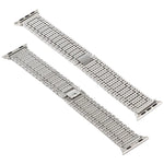 For Apple Watch Ultra 49mm&Watch Ultra 2 49mm / Series 10 46mm / 9&8&7 45mm / SE 3&SE 2&6&SE&5&4 44mm / 3&2&1 42mm Nine Beads Stainless Steel Wrist Strap Watch Band, For Apple Watch Series 7 45mm / 6 & SE & 5 & 4 44mm / 3 & 2 & 1 42mm