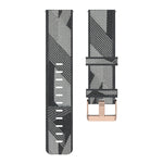 22mm Stripe Weave Nylon Wrist Strap Watch Band for Fossil Hybrid Smartwatch HR, Male Gen 4 Explorist HR & Sport