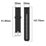 22mm Texture Silicone Wrist Strap Watch Band for Fossil Gen 5 Carlyle, Gen 5 Julianna, Gen 5 Garrett, Gen 5 Carlyle HR