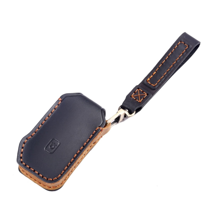 For Kia Sorento / Seltos 2021 / K5 Hallmo Car Cowhide Leather Key Protective Cover Key Case, C173