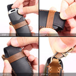 For Kia Sportage R / K5 / K4 / K2 / KX3 Hallmo A Style Car Cowhide Leather Key Protective Cover Key Case, C132