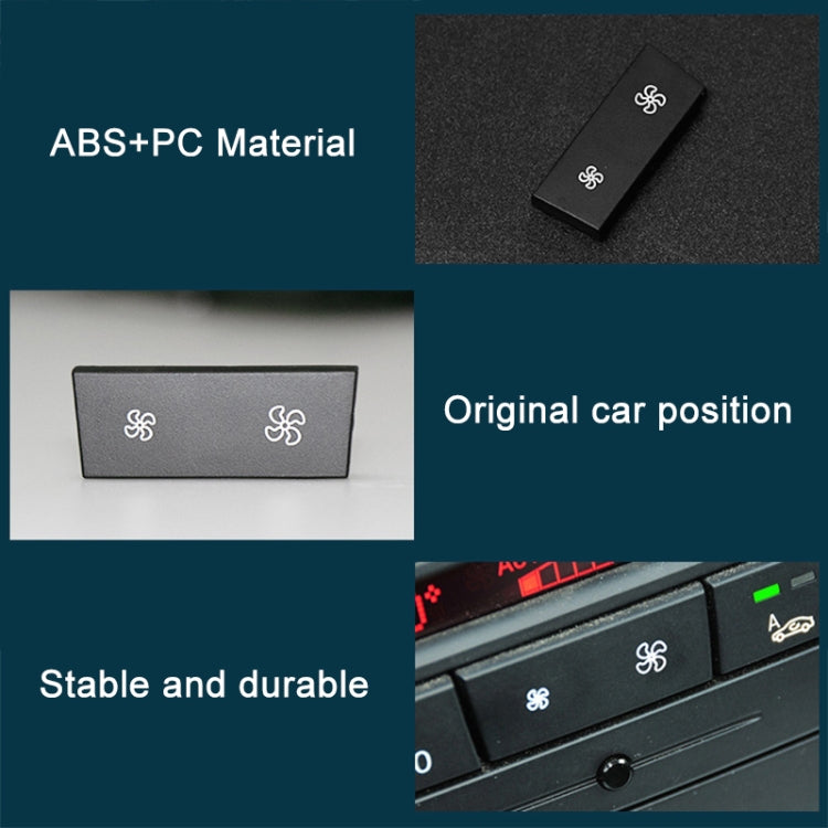 For BMW 3 Series E84 E90 F25 X3 Car Air Conditioner Panel Switch Button Air Volume Key without OFF 6411 9344 143-MA, Air Volume Key