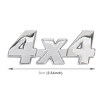 Car Number 4 x 4 Personalized Aluminum Alloy Decorative Sticker, Size: 9 x 3.5 x 2.3cm