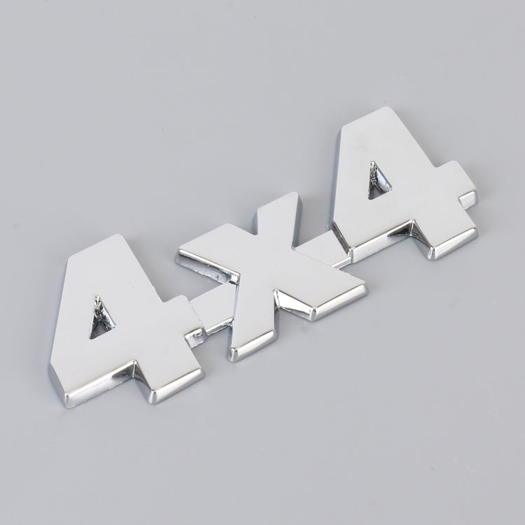 Car Number 4 x 4 Personalized Aluminum Alloy Decorative Sticker, Size: 9 x 3.5 x 2.3cm