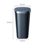 Car Center Armrest Storage Box Push-type Trash Can with Lid