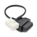 For Tesla Model X / S 2012-2015 OBDII to 12 Pin OBD Adapter Cable, OBDII to 12 Pin