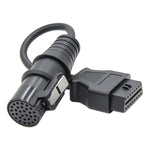 For Iveco 30 Pin Male to OBDII 16 Pin Female Truck Adapter Cable, For Iveco