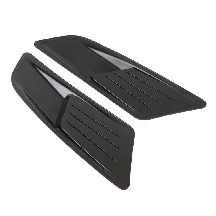 HD-713 1 Pair Car Hood Decorative Stickers Fender Air Vents Sticker, Black