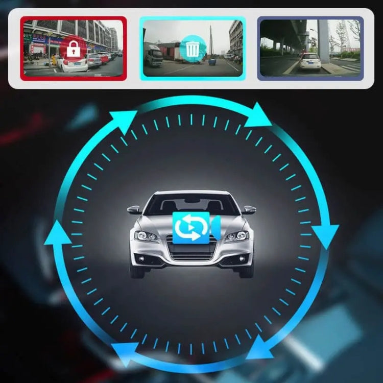 Q3 3 inch Car 1080P HD Single Recording Driving Recorder, Supports Automatic Loop Recording, Q3 Single Recording Driving Recorder