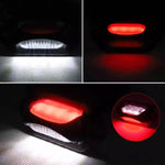 2pcs Car / Truck 12-24V 8LEDs Dual Color Side Marker Indicator Lights Bulb Lamp, MK-113