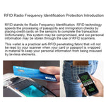 100pcs Aluminum Foil Anti Theft RFID Blocking Sleeve Passport Passbook Protector, Size: 13.5*10.5cm, RFID 100pcs