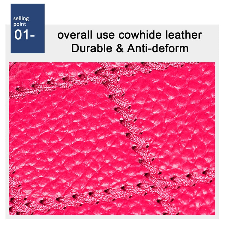 KB213 Diamond Texture Zipper Cowhide Leather Double Row Organ Shape Multiple Card Slots Anti-magnetic RFID Wallet Clutch Bag for Ladies, KB213 Black, KB213 Pink, KB213 Blue, KB213 Light Pink, KB213 Rose Red