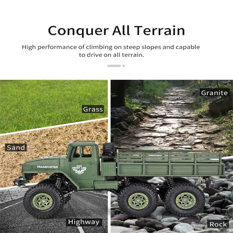 JJR/C 1:18 2.4Ghz 4 Channel Remote Control Dongfeng 7 Six-wheeled Armor Truck Vehicle Toy, Dongfeng 7 (Green), Dongfeng 7 (Yellow)