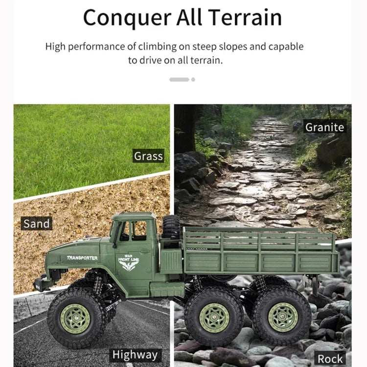JJR/C 1:18 2.4Ghz 4 Channel Remote Control Dongfeng 8 Six-wheeled Armor Truck Vehicle Toy, Dongfeng 8 (Green), Dongfeng 8 (Yellow)