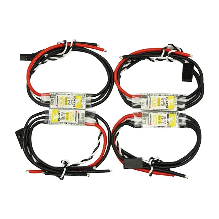 Flycolor Raptor Series Power Set, Includes 4 PCS 20A Speed Controllers + 4 PCS 2300KV Motors + 4 PCS 5045 Propellers, 2300KV