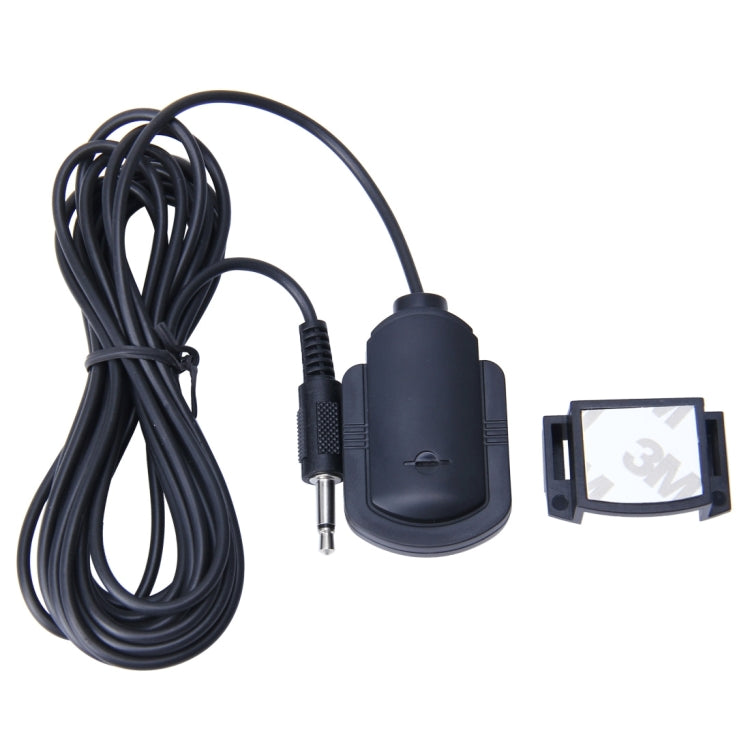 Car Audio Microphone 3.5mm Jack Plug 2 Pole Mono Mic Stereo Mini Wired External Sticker Microphone Player for Auto DVD Radio, Cable Length: 2.1m, Cable Length: 2.1m