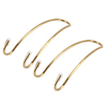 2 PCS Metal Headrest Car Hooks, Gold