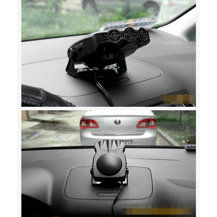 DC 12V 150W Cold and Warm Dual Use Three Outlet Car Auto Electronic Heater Fan Windshield Defroster Demister, 150W Black, 150W Red