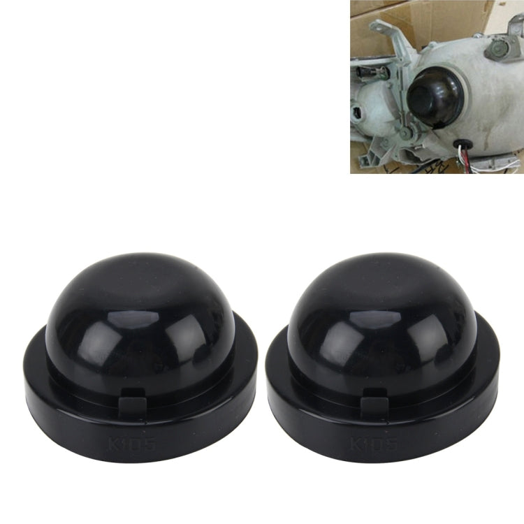 2 PCS K105 Universal Car LED Headlight HID Xenon Lamp Silicone Dust Cover Seal Caps Car Dust Cover Waterproof Dustproof Sealing Headlamp Cover for Car Retrofit, Inner Diameter: 10.5cm, Inner Diameter: 10.5cm