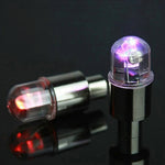 2 PCS Valve Cap Light Wheel Tyre Lamp With Battery for Car / Motorbike / Bike