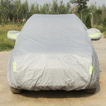 Oxford Cloth Anti-Dust Waterproof Sunproof Flame Retardant Breathable Indoor Outdoor Full Car Cover Sun UV Snow Dust Resistant Protection SUV Car Cover with Warning Strips, Fits Cars up to 4.8m(187 inch) in Length                                       ...