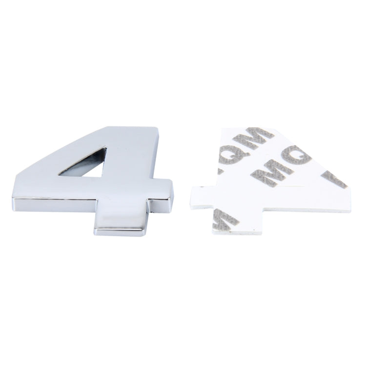 Car Vehicle Badge Emblem 3D Number One Self-adhesive Sticker Decal, Size: 3.6*4.5*0.5cm, 4, 5, 6, 7, 8, 1, 2, 3