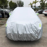 PEVA Anti-Dust Waterproof Sunproof SUV Car Cover with Warning Strips, Fits Cars up to 5.1m(199 inch) in Length, 199inch (XL)