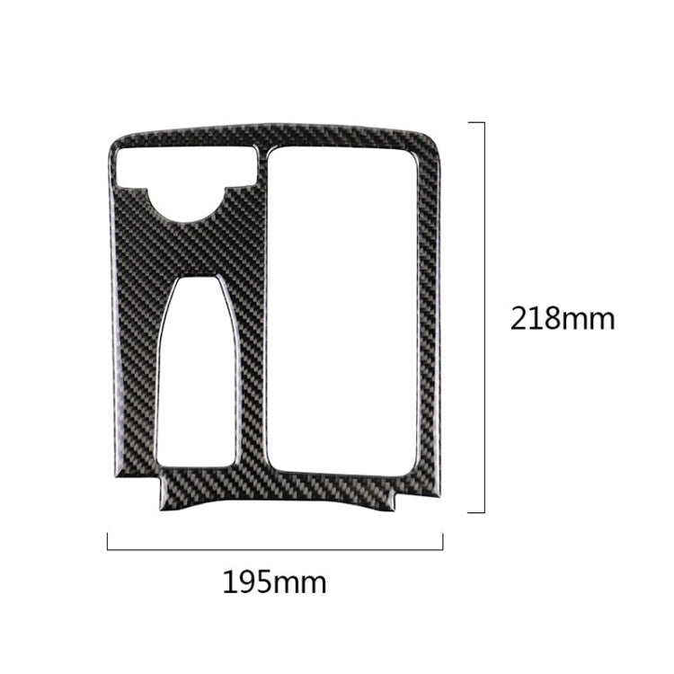 Car Carbon Fiber Left Drive Gear Position Panel Decorative Sticker for Mercedes-Benz W204 2007-2013 / W212 2010-2012, Left Drive Gear Position (W212)