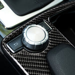 Car Carbon Fiber Left Drive Gear Position Panel Decorative Sticker for Mercedes-Benz W204 2007-2013 / W212 2010-2012, Left Drive Gear Position (W212)