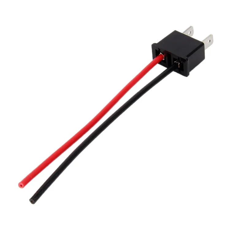 1 Pair H7 Bulb Holder Base Male Socket with Wire, H7