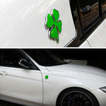 Four Leaf Clover Herb Luck Symbol Badge Emblem Labeling Sticker Styling Car Dashboard  Decoration, Size: 7.5*6cm, Size: 7.5x6cm