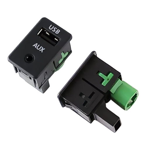 2 in 1 Car AUX & USB Adapter Switch Socket for Volkswagen Scirocco / New MAGOTAN / Touran / POLO, For Scirocco / New MAGOTAN