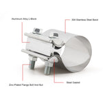 3 inch Car Turbo Exhaust Downpipe Stainless Steel Lap Joint Band Clamp, 3 inch
