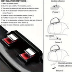 3R-092 Car Blind Spot Right Rear View Wide Angle Adjustable Mirror, 3R-092, 3R-092 (Black)