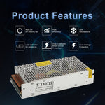 AC 110 / 220V to DC 12V 20A 240W Power Adapter AC-DC Converter Step Down Module Voltage Transformer Switch Power, 20A 240W